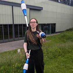lumacs members displaying Juggling Clubs