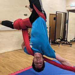 lumacs members displaying Aerial Silks